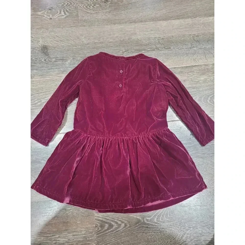 Gymboree Toddler Girls Dress Velour Long sleeve HOLIDAY size‎ 2t #r